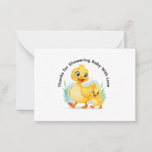 Enten-Duo des Glücks Danke Mitteilungskarte