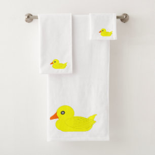 Enten-Entwurf Badhandtuch Set