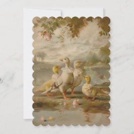 Enten - flache Einladungsgröße: 12,7 cm x 17,8 cm Einladung