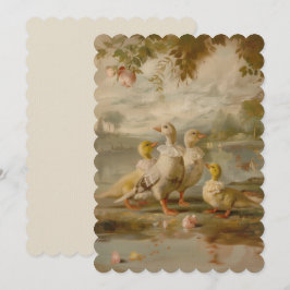 Enten - flache Einladungsgröße: 12,7 cm x 17,8 cm Einladung