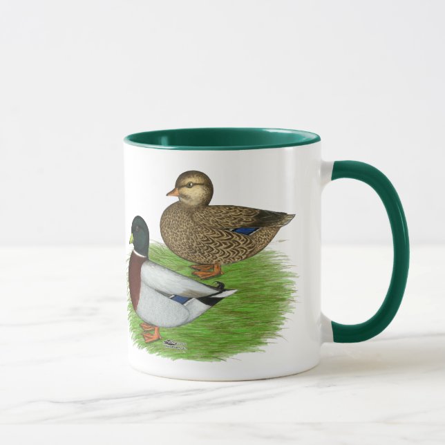 Enten: Graue Anrufe Tasse (Rechts)