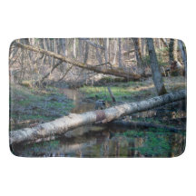 Enten im Wald, große Badematte