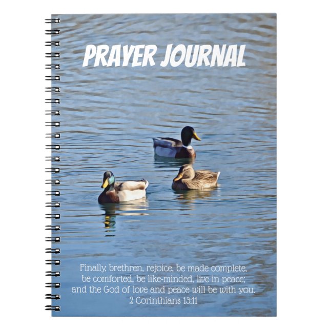 Enten im Wasser-Gebet-Journal Notizblock (Vorderseite)