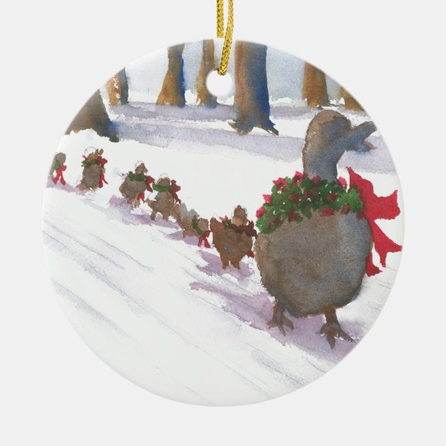 Enten in Boston allgemein während der Keramik Ornament (Vorne)