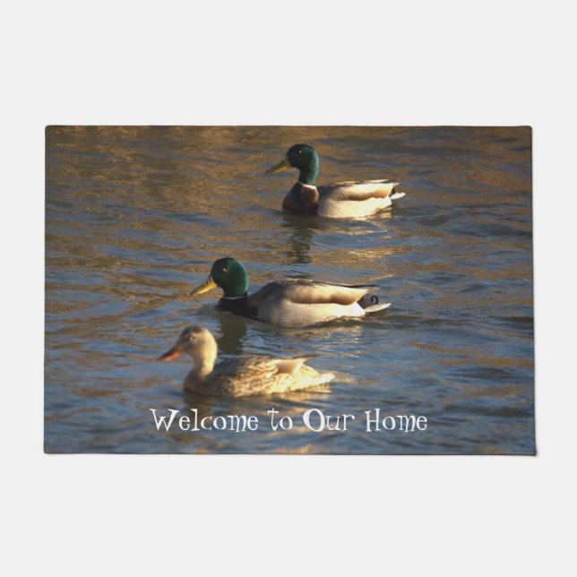 Enten in der Wassermatte Fußmatte (Vorderseite)