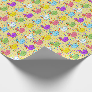 Enten in einem Row Wrapping Paper Geschenkpapier
