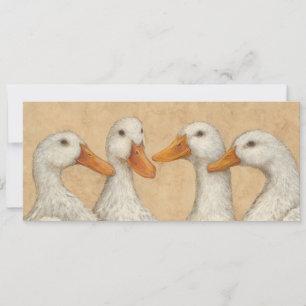 Enten in einer Row-Flachkarte