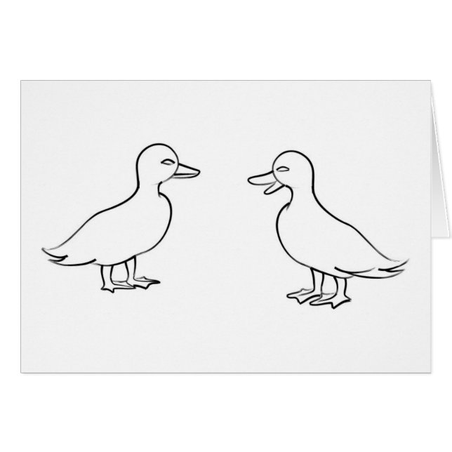 Enten-Kontur (Vorderseite (Horizontal))