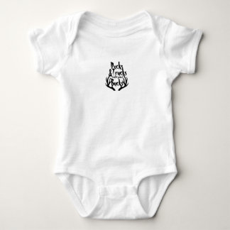 Enten, LKWs und acht Punkt-Dollars Baby Strampler