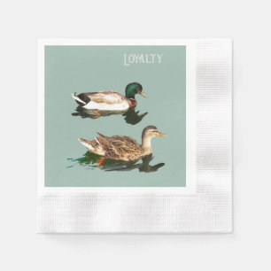 Enten. Loyalität Serviette