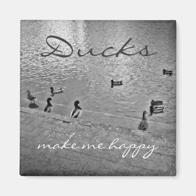 Enten machen mich glücklich magnet (Vorne)