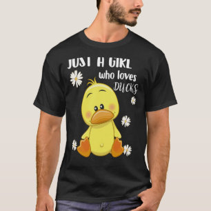 Enten nur ein Mädchen, das Enten Lieben Ducks T-Shirt