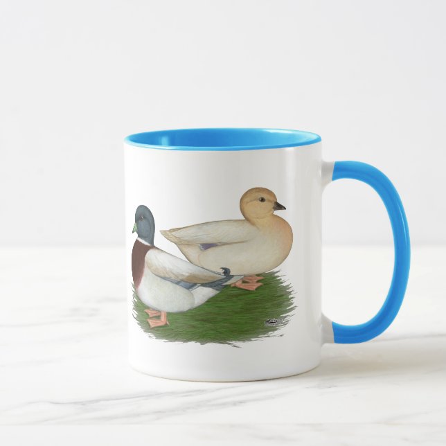Enten: Pastellrufe Tasse (Rechts)