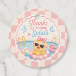Enten-Poolparty-Dankeschön-Anhänger | Geschenkanhä Geschenkanhänger