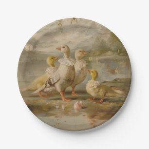 Enten - Rundpapier-Teller Pappteller