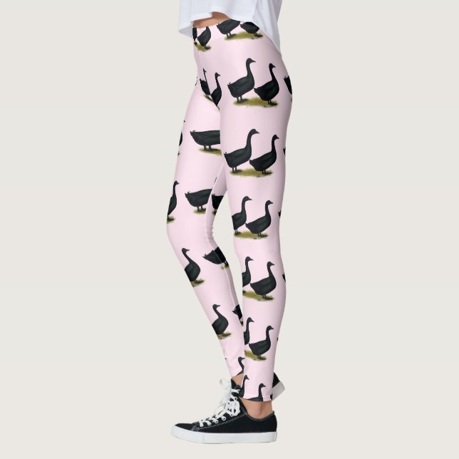 Enten: Schwarze Cayugas Leggings (Links)