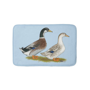Enten: Silbergarten Badematte