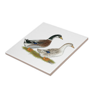 Enten: Silbergarten Fliese
