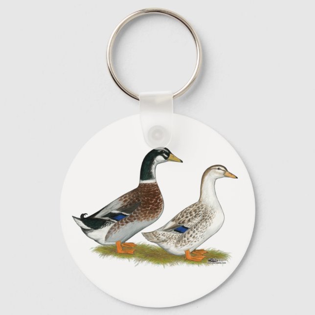 Enten: Silbergarten Schlüsselanhänger (Vorderseite)