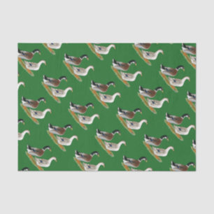 Enten: Silbergarten Seidenpapier