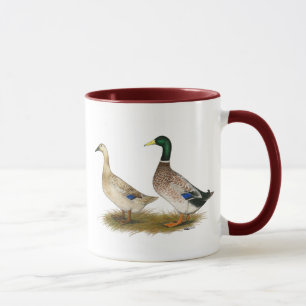 Enten: Silberner Waliser-Harlekin Tasse