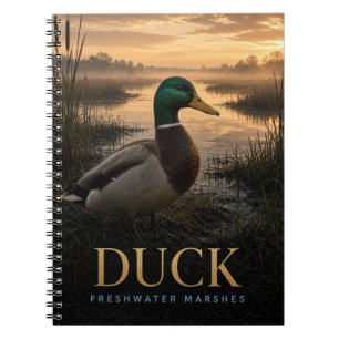 Enten-Süßwassersümpfe-Wildlife-TIER Notizblock