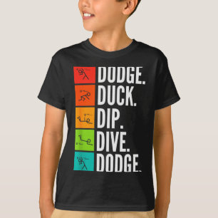 Enten-Tauch-Tauch I Ballspiele I Lustiger Dodgebal T-Shirt