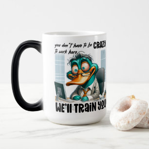 Enten-Trainer-Humor Verwandlungstasse