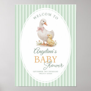 Enten- und Küken-Baby-Shower Poster