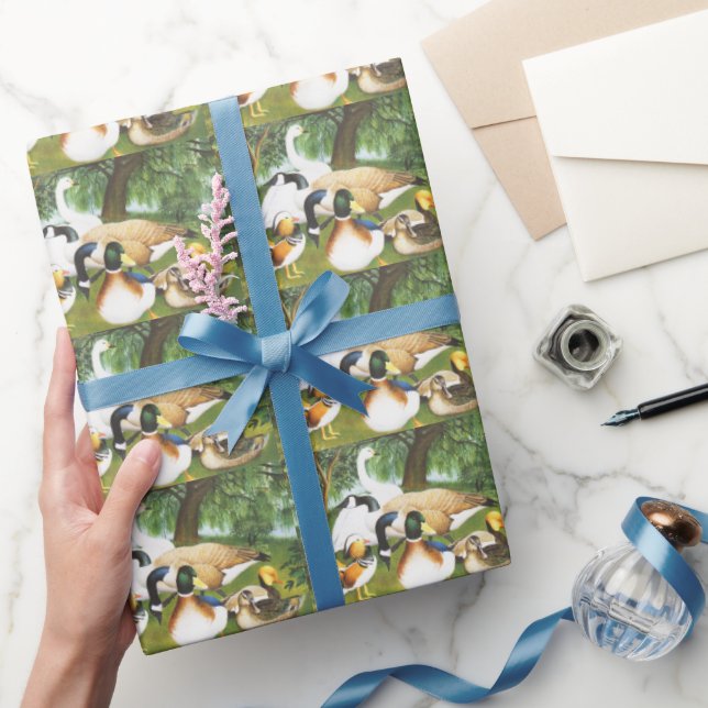Enten und Schwäne Geschenkpapier (Schenken)