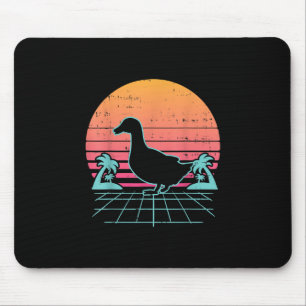Enten Vaporwave 80er Farm Tier Bauer Geschenk Mousepad