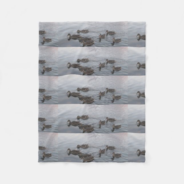 Enten-Vogel-Natur gestaltet der Fleecedecke (Vorderseite)