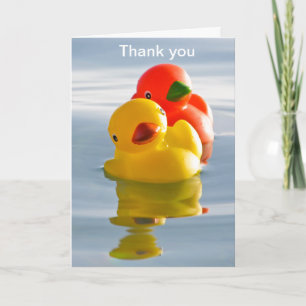 Enten von Flitterwochen - vielen Dank für Ihr Gesc Dankeskarte