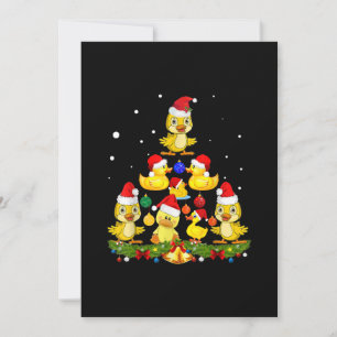 Enten-Weihnachtsbaum Feiertagskarte