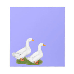 Enten: Weiße Pekins Notizblock