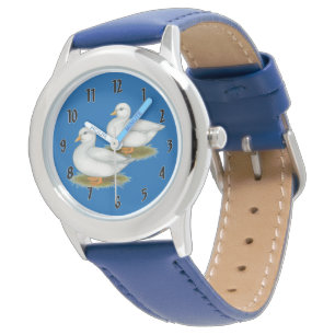 Enten:  Weißer Ruf Armbanduhr