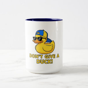 Enten-Wortspiel 'Keine Lust' Zweifarbige Tasse