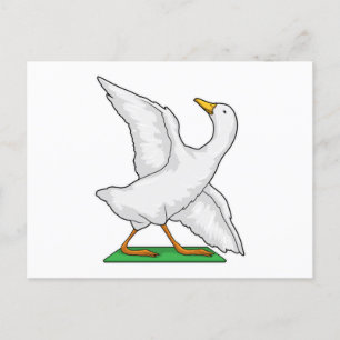 Enten Yoga Meditation Fitness Postkarte