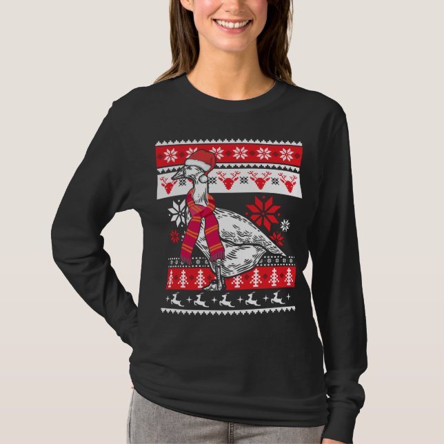 Entenbauernhof Bauer Tiergans Uganda Weihnachten T-Shirt (Vorderseite)