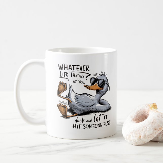 Entenbecher Kaffeetasse (Mit Donut)