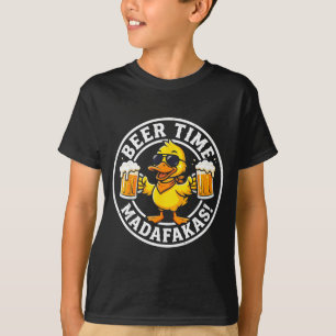 Entenbier-Zeit-Madafakas-Trinkparty-Männer T-Shirt