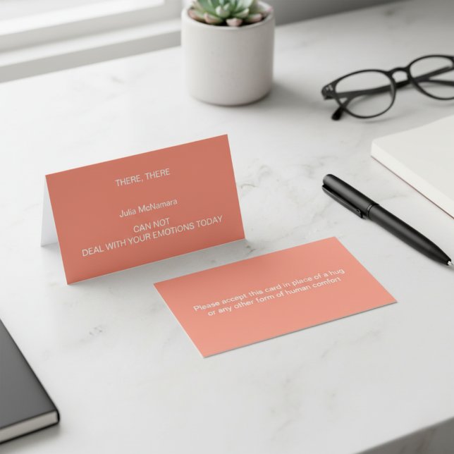 ENTEND UNE CARTE D'APPEL HUG (Personalized Boundaries! Calling Card)