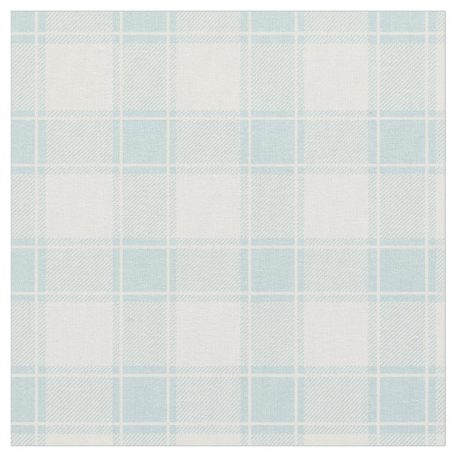 Entenei Blau & Weiß Büffel Karo Stoff (Nahaufnahme)