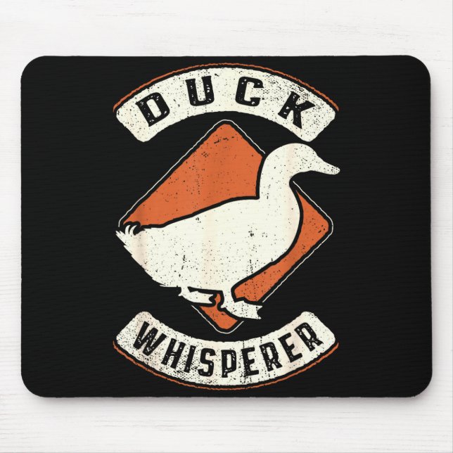 Entenflüsterer Vintage Clic Retro Tierliebe  Mousepad (Vorne)
