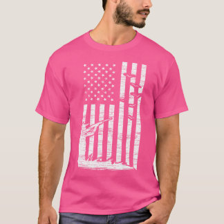 Entenjagd Amerikanische Flagge T-Shirt