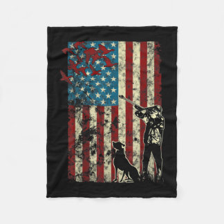 Entenjagd erschüttert Patriotische amerikanische F Fleecedecke
