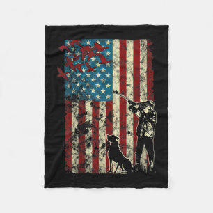 Entenjagd erschüttert Patriotische amerikanische  Fleecedecke