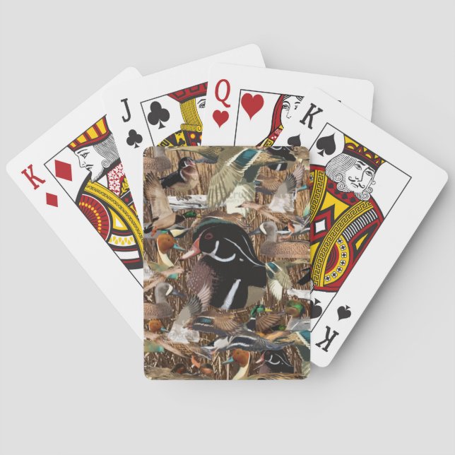 Entenjagd Geschenke, Entenjäger Spielkarten (Rückseite)