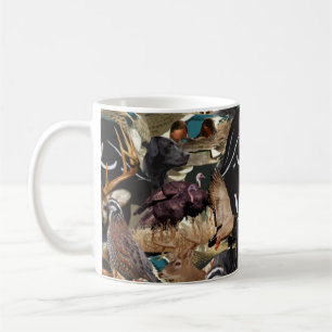 Entenjagd, Hirschjagd, Vogeljagd Kaffeetasse