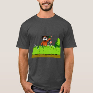 Entenjagd-Hund mit Ente vintage T-Shirt